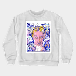 Hurdy Gurdy carved head Crewneck Sweatshirt